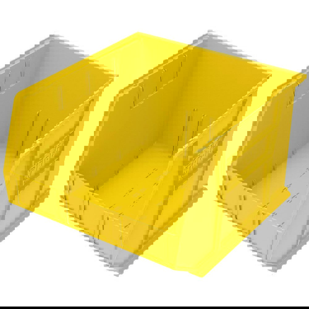 Plastic Hopper Stacking Bin: Yellow